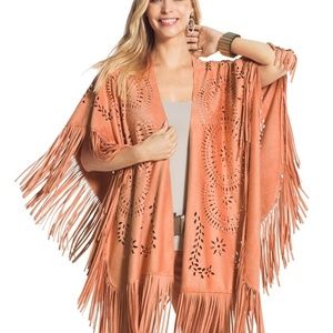 Peach Suede Shawl